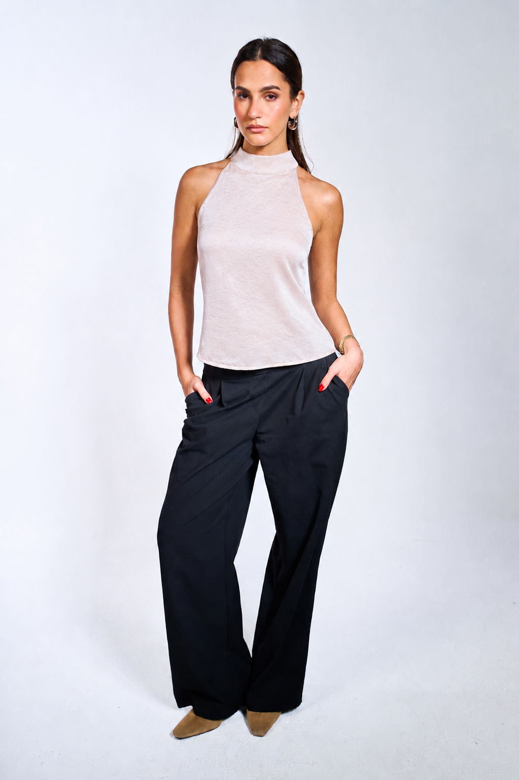 Champagne Halter Top
