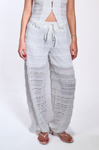 White Lace Pants
