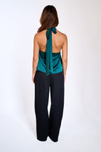 Emerald Halter Top